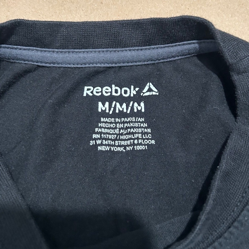 Reebok Black Camo Graphic T-Shirt Mens Medium - Picture 4 of 7